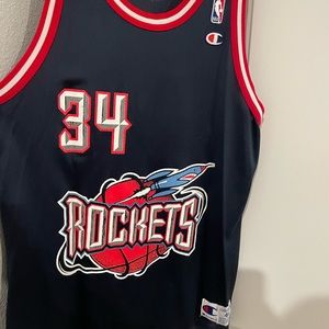 Hakeem Olajuwon Houston Rockets vintage jersey